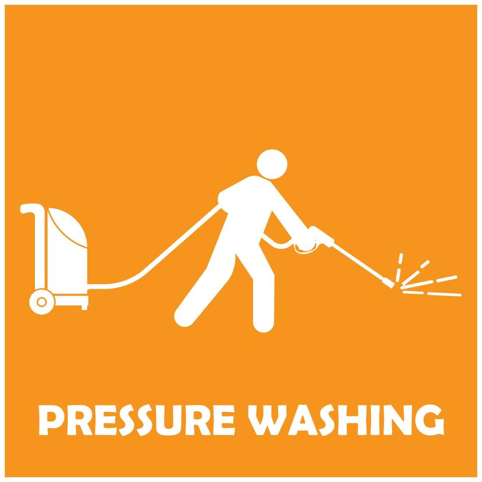 plantilla de logotipo de lavado a presión. diseño de vectores de limpieza.