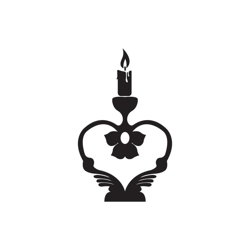 candle icon vector illustration template design