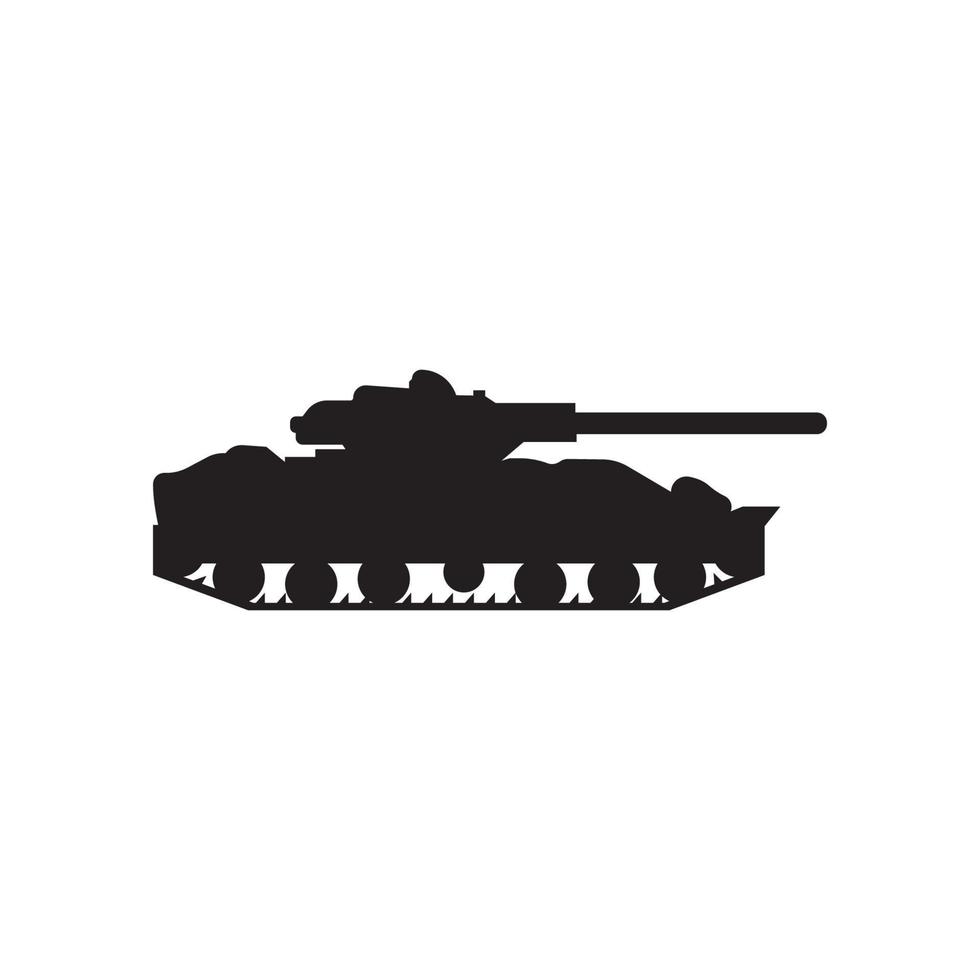 plantilla de diseño de vector de logotipo de icono de tanque de batalla