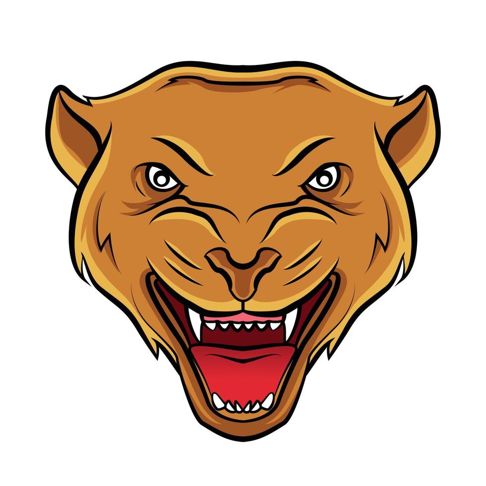Panther Head Illustration vector