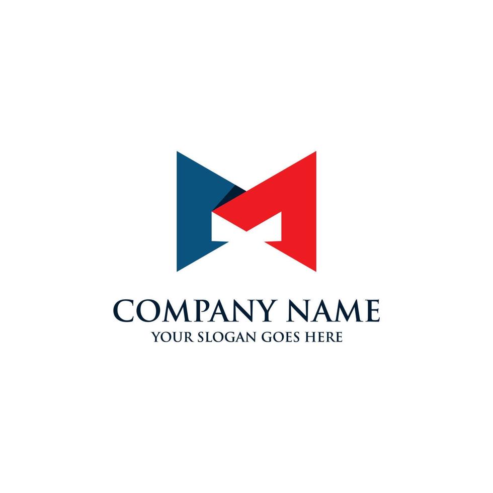 initial M logo template, Creative and modern logo idea vector