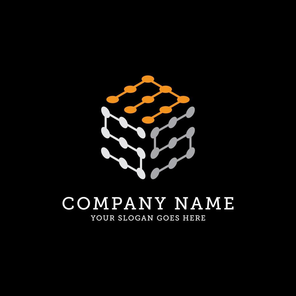 SMS hexagonal logo template, connection logo vector, It is good for your company, corporate vector