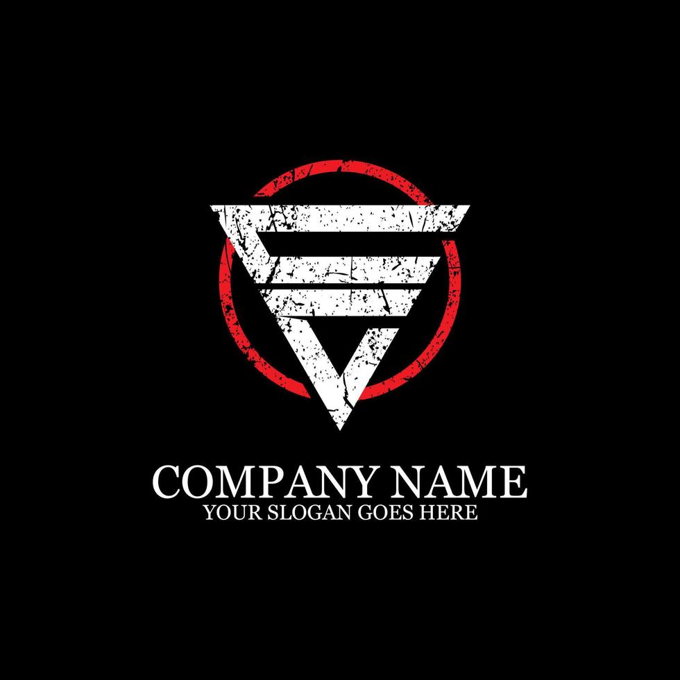 CC initial name logo design, with grunge style, Letter logo vector in the circle