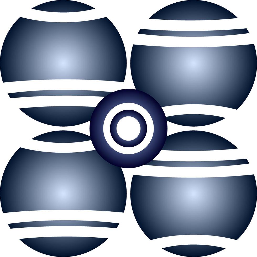 un diseño de logotipo. ilustración de una esfera vector
