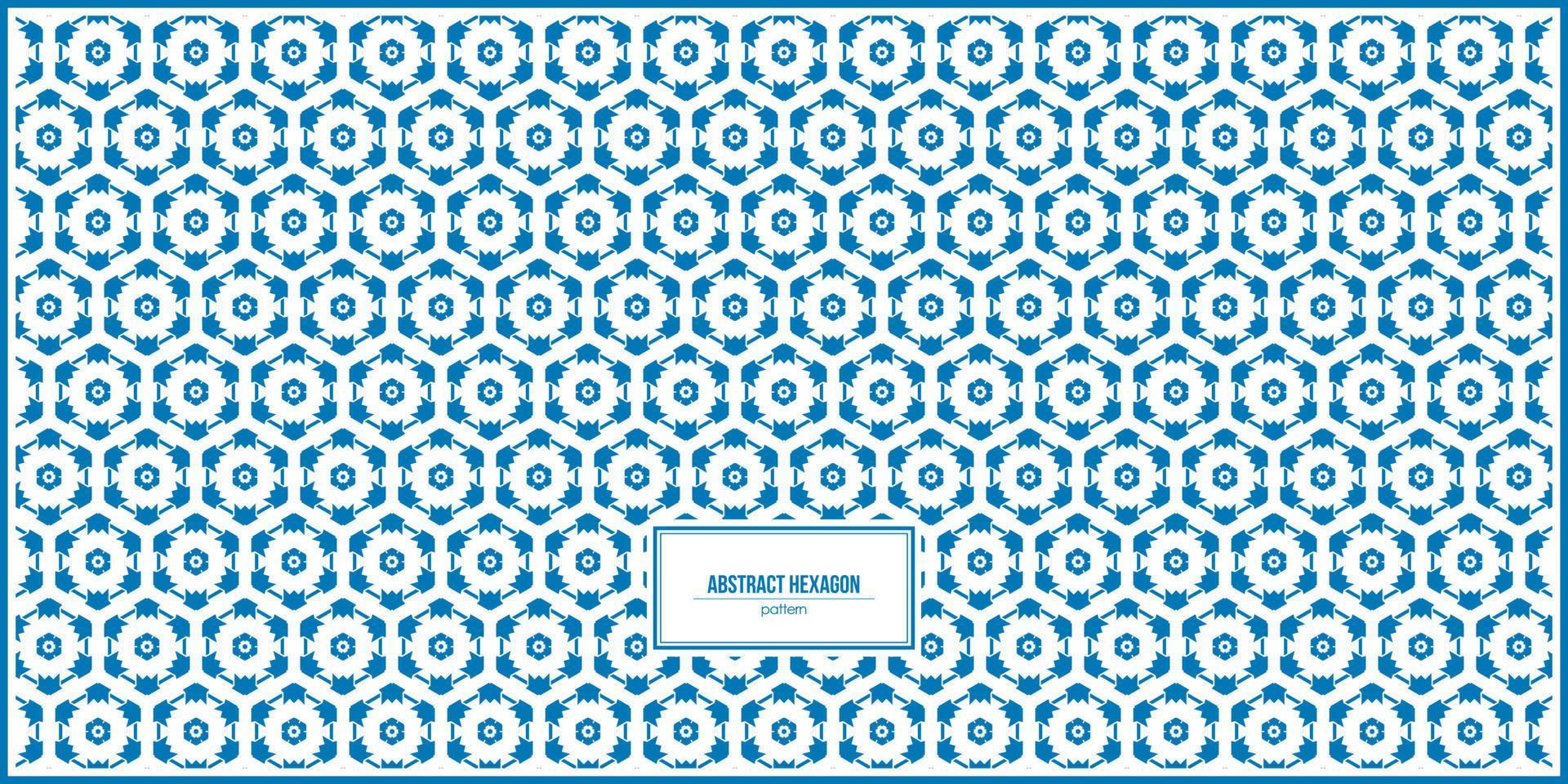 abstract pattern of unique shape of hexagonal vector