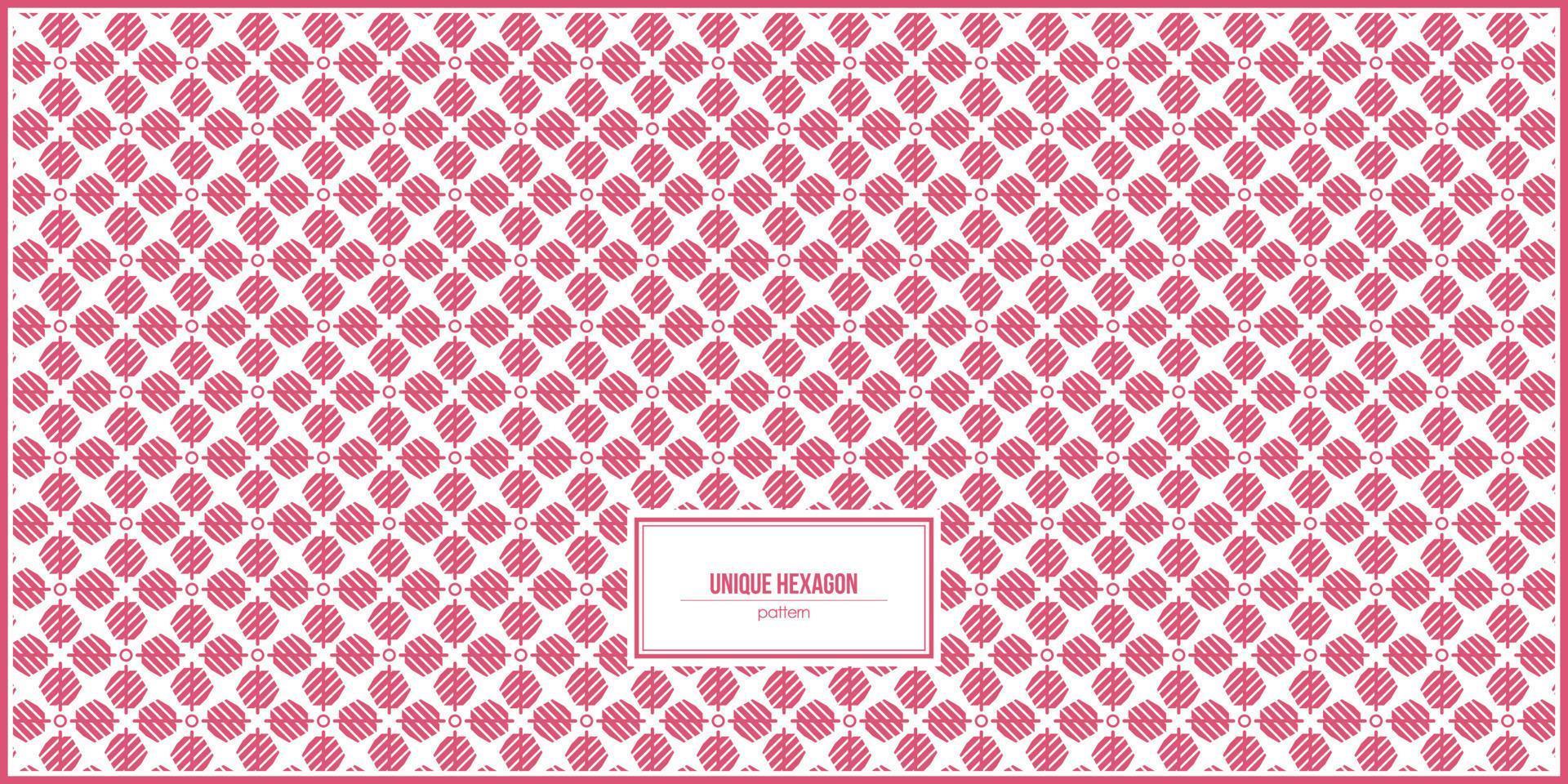 unique and creative hexagonal shape pattern vector