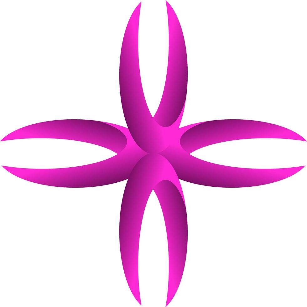 The illustrations and clipart. a logo design. flower on white background vector
