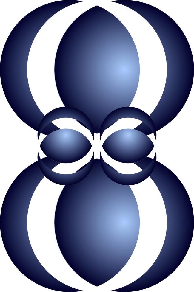un diseño de logotipo. cinta azul con lazo vector