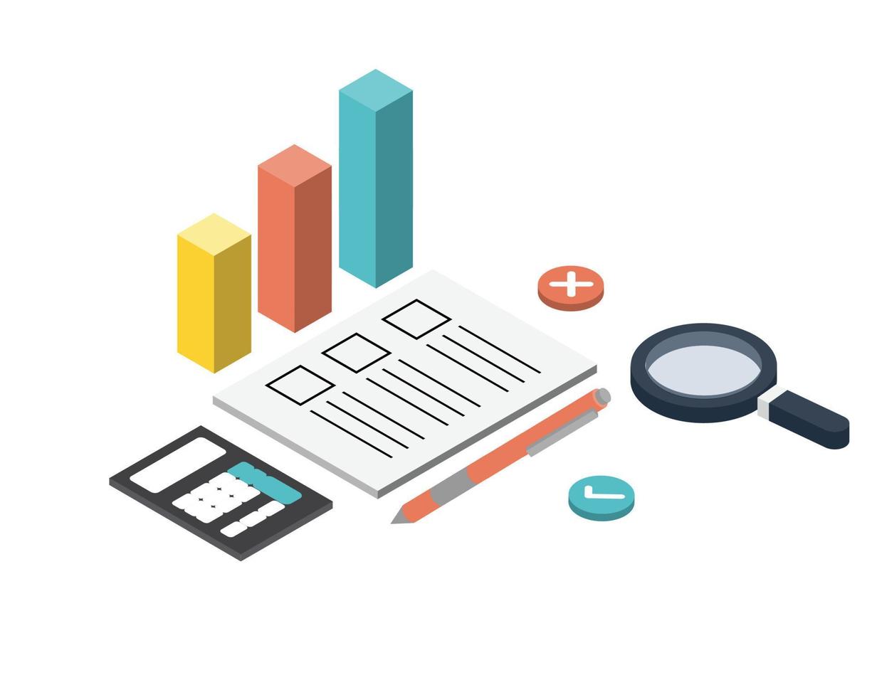new year resolution to plan and goal for saving money plan vector