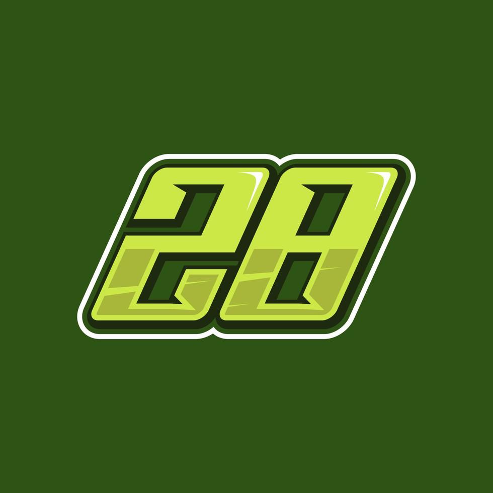 Racing number 01 logo design vector