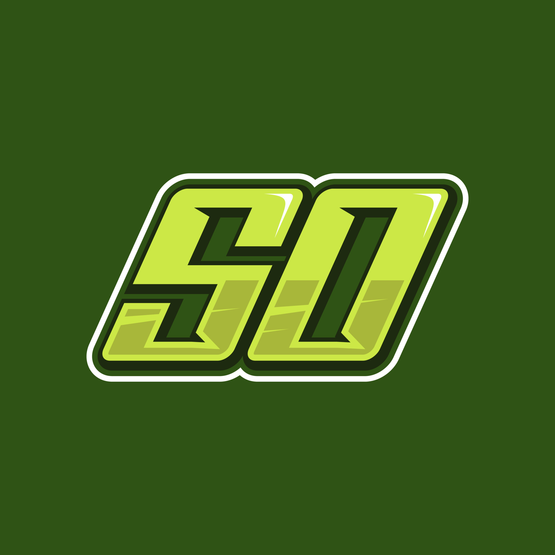 Racing number 50 logo design vector 16665915 Vector Art at Vecteezy