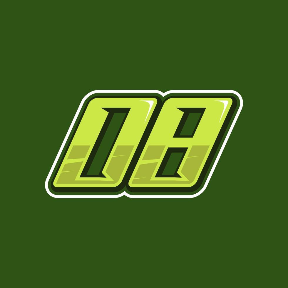 Best Racing number logo design vector