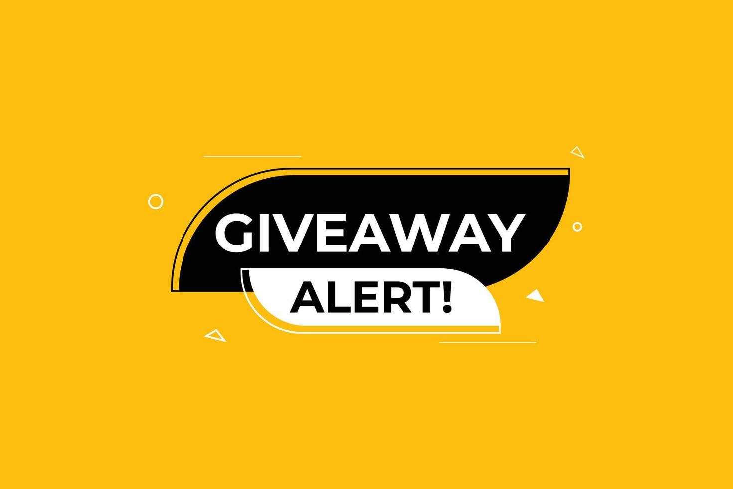 Giveaway Alert element vector design. 16666154 Vector Art at Vecteezy