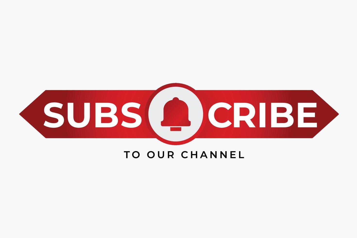 Subscribe to our channel Vector design.