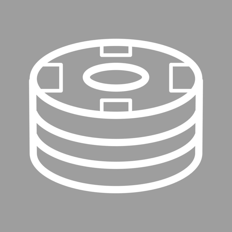 Poker Chips Line Color Background Icon vector