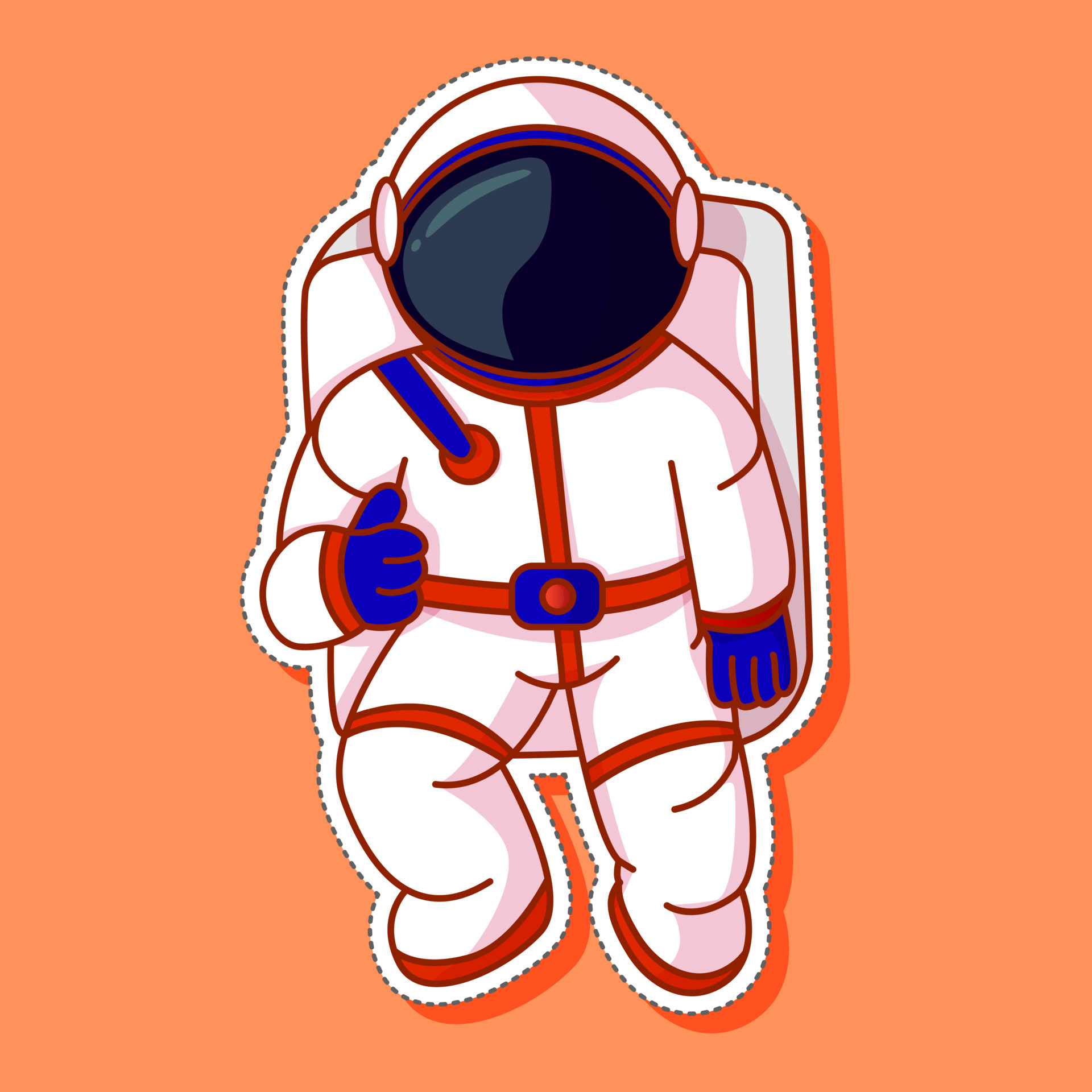 Cute astronaut cartoon set 16666520 Vector Art at Vecteezy