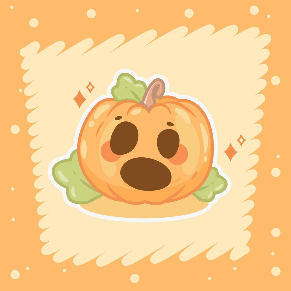 realistic halloween pumpkin collection spooky cartoon illustration vector