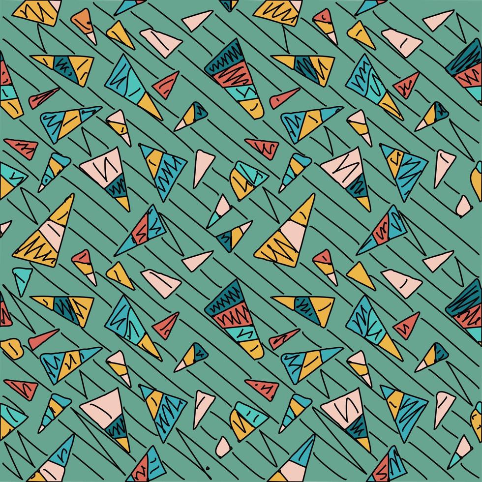 Abstract triangle pattern art background vector
