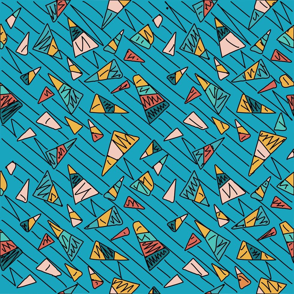 Abstract triangle pattern art background vector