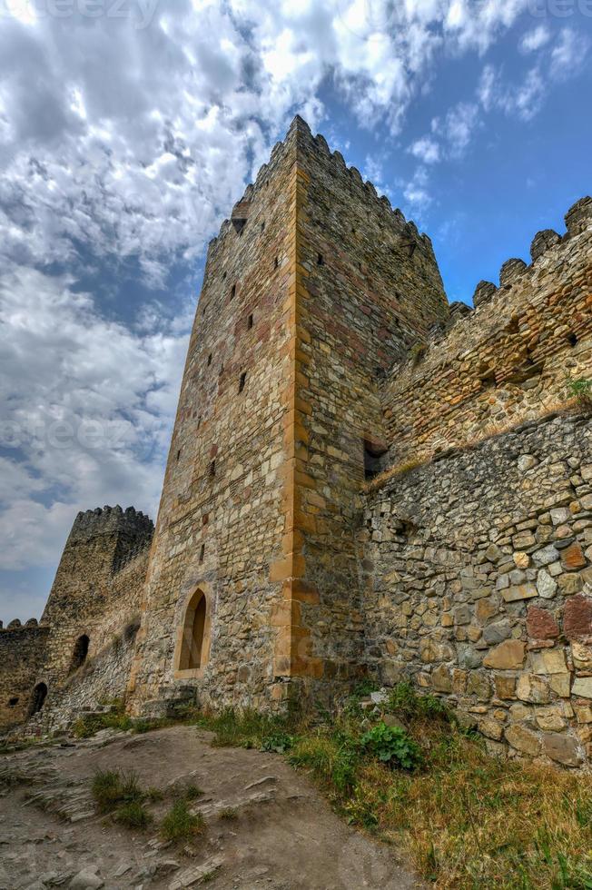 Ananuri Castle, a castle complex on the Aragvi River in Georgia photo