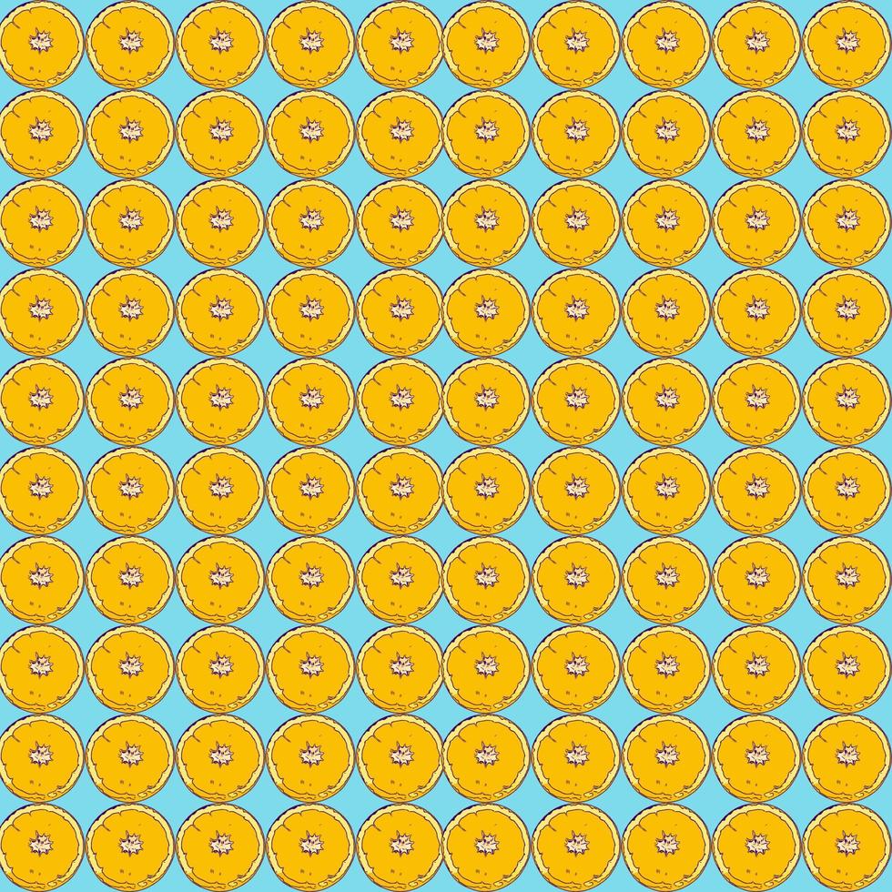 Hal orange seamless pattern background vector