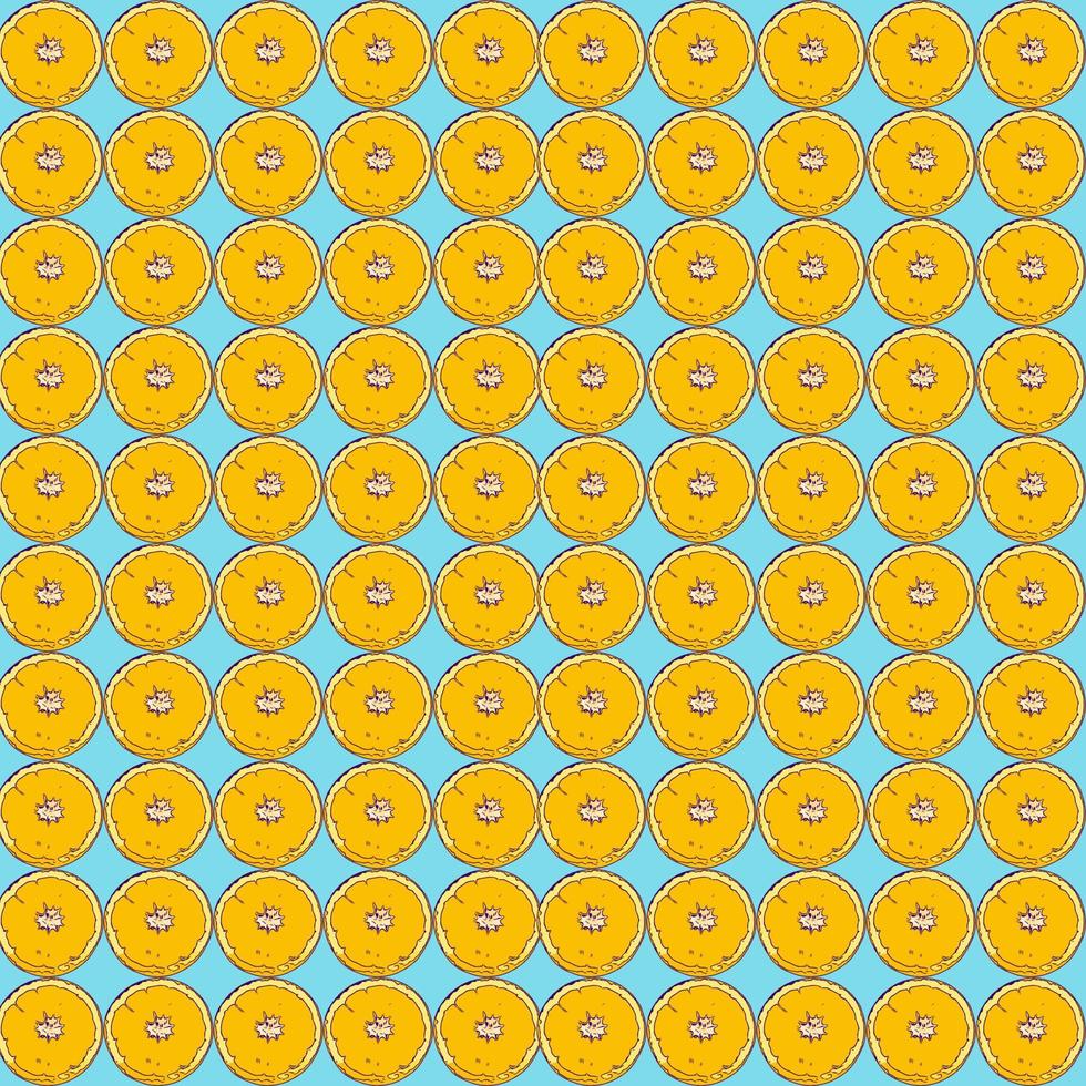 Hal orange seamless pattern background vector