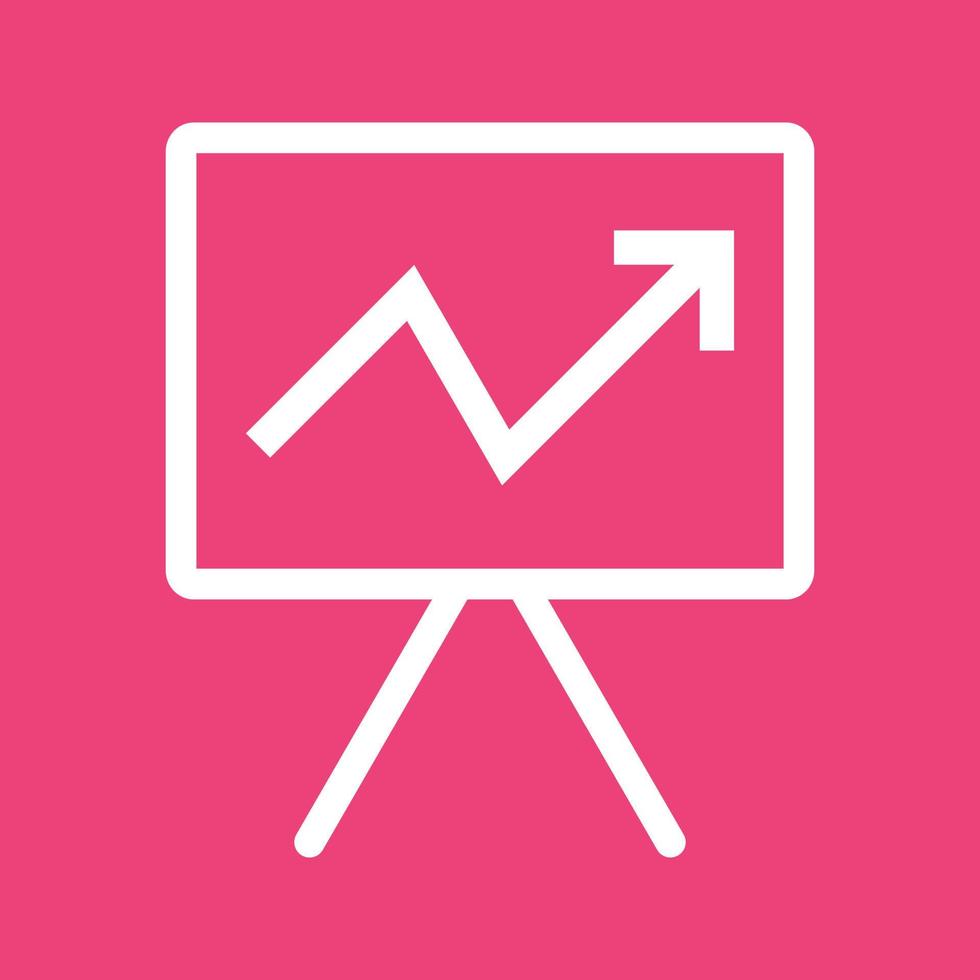 Presentation Line Color Background Icon vector
