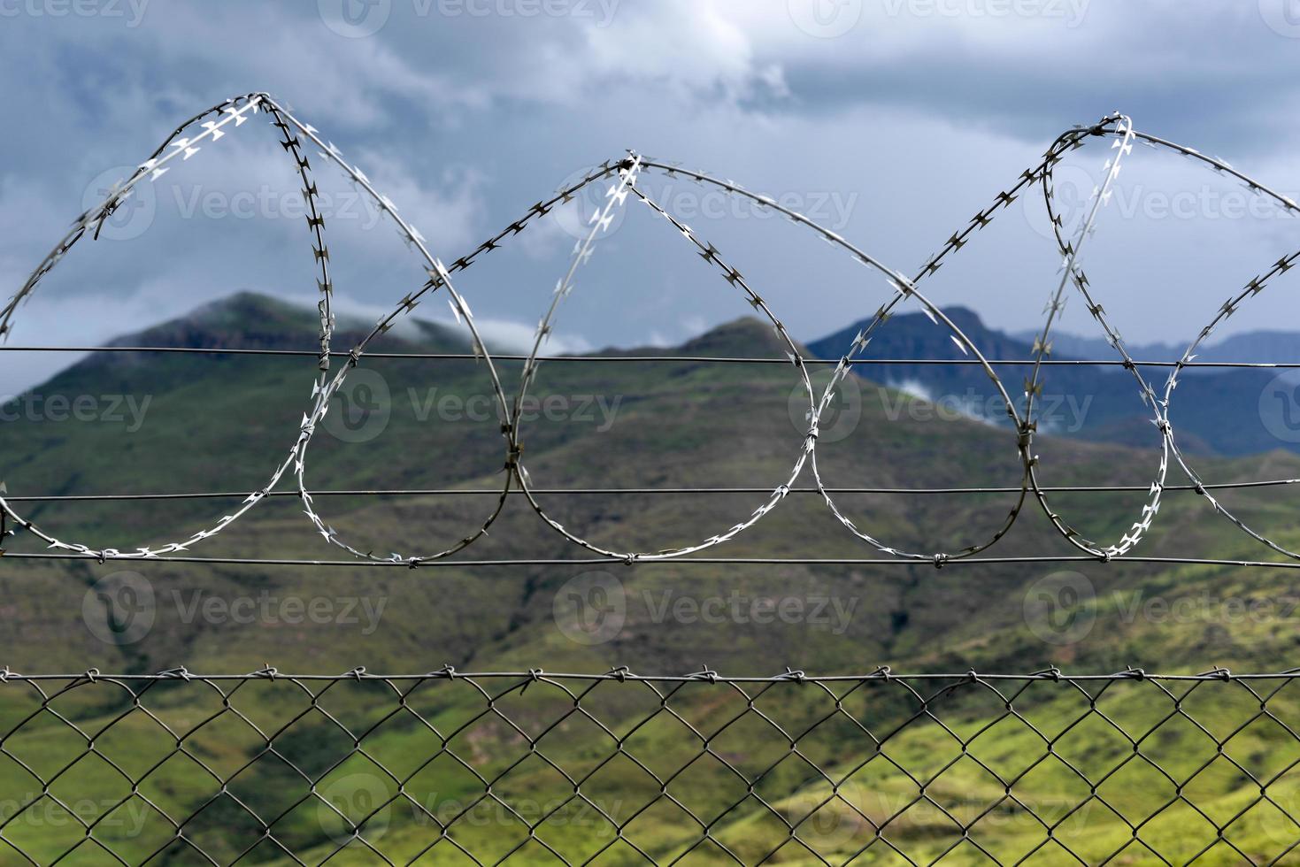 frontera vallada en sudáfrica foto