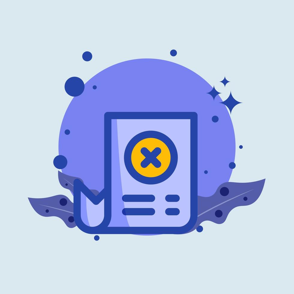 Failed transaction flat illustration. Error signs vector illustration.