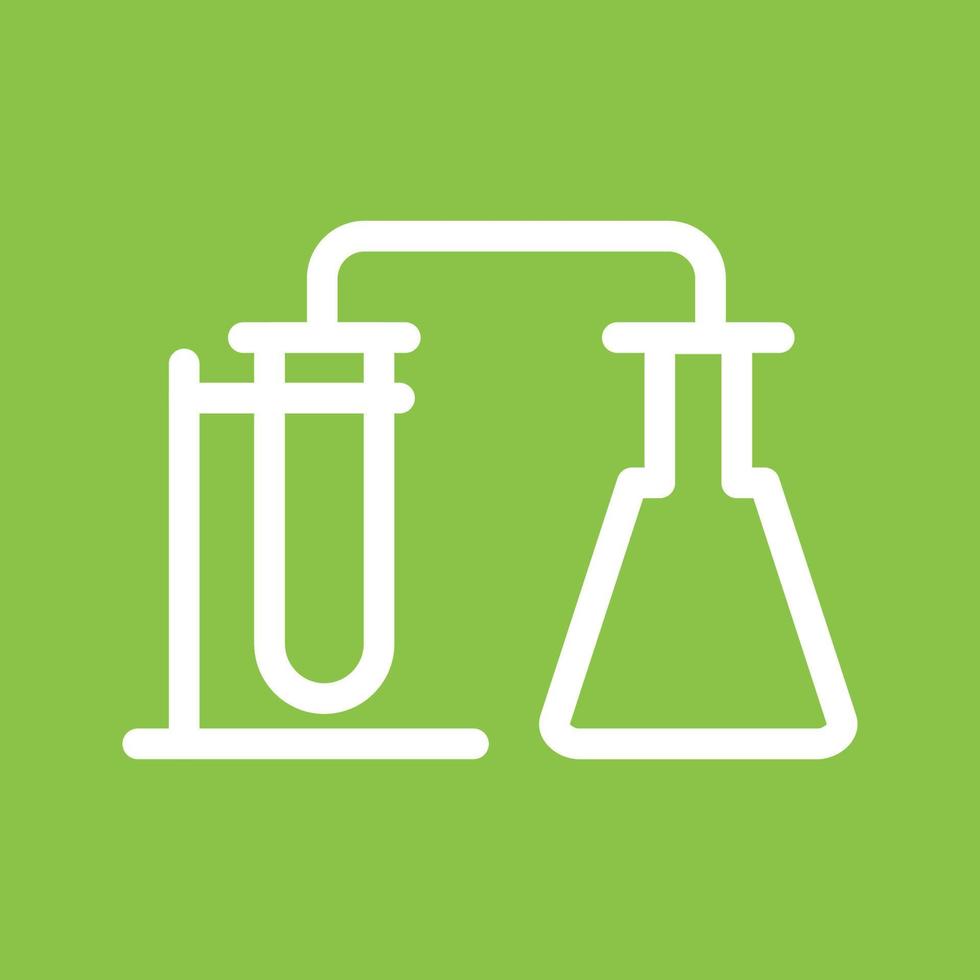 Chemistry Set Line Color Background Icon vector