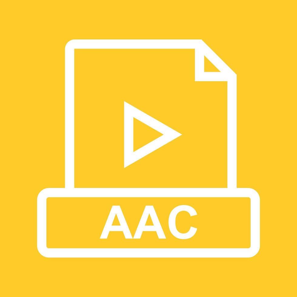 AAC Line Color Background Icon vector