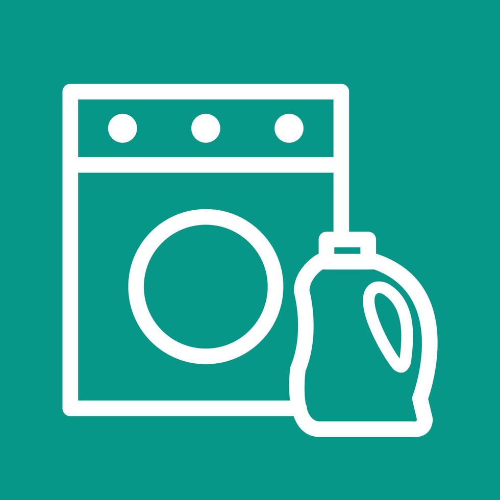 Laundry Detergent Line Color Background Icon vector