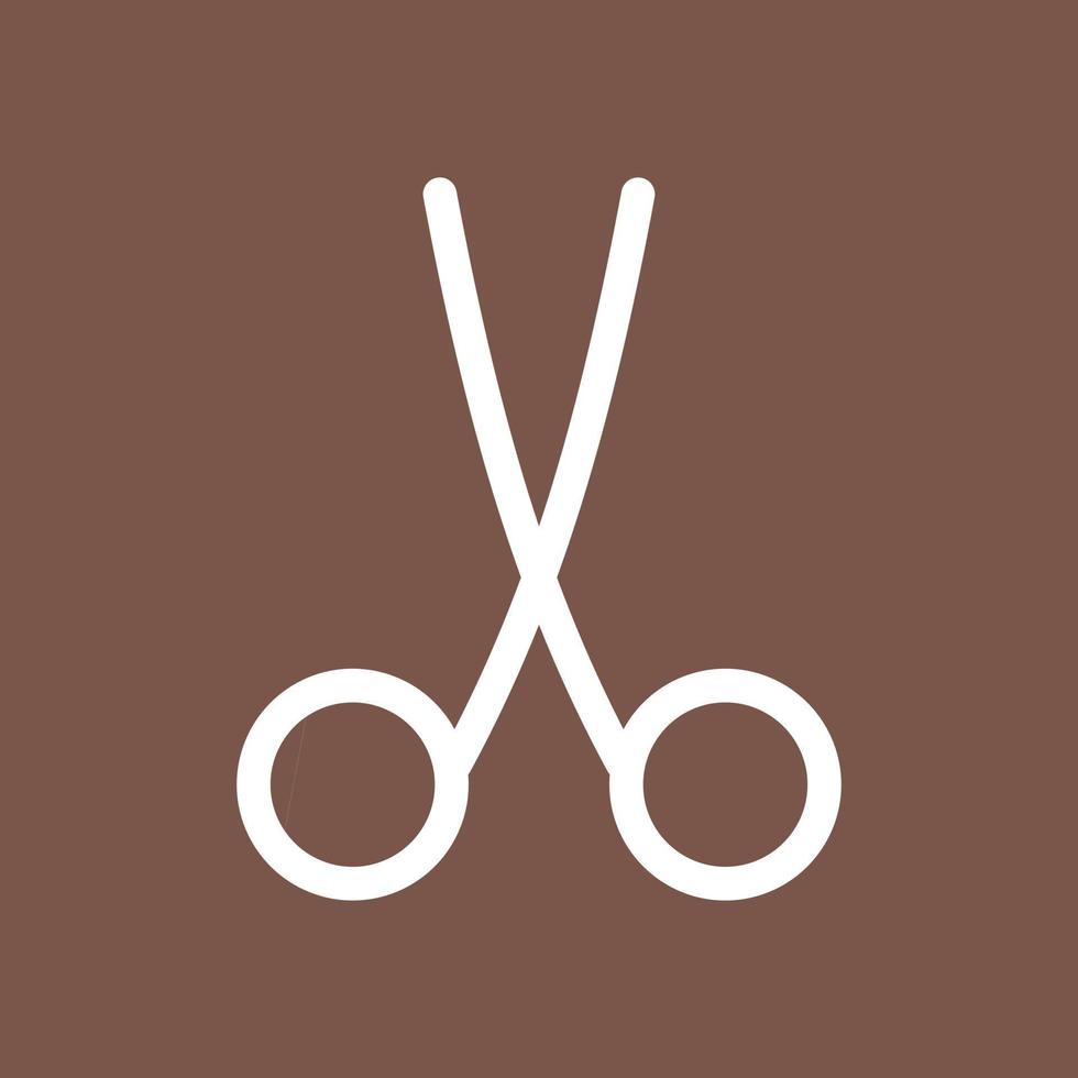 Scissors Line Color Background Icon vector