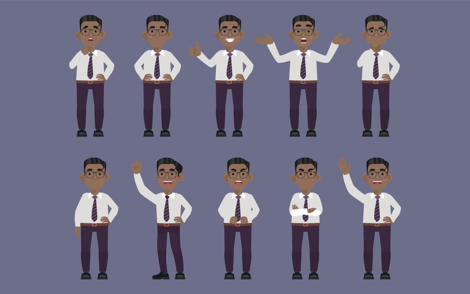 Flat set - people with different emotion vector