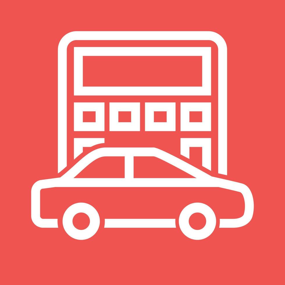Car Calculation Line Color Background Icon vector