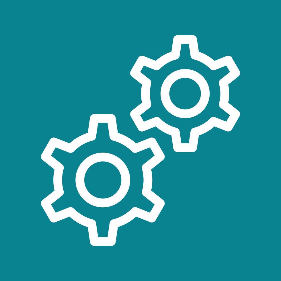 Cog Wheels Line Color Background Icon vector