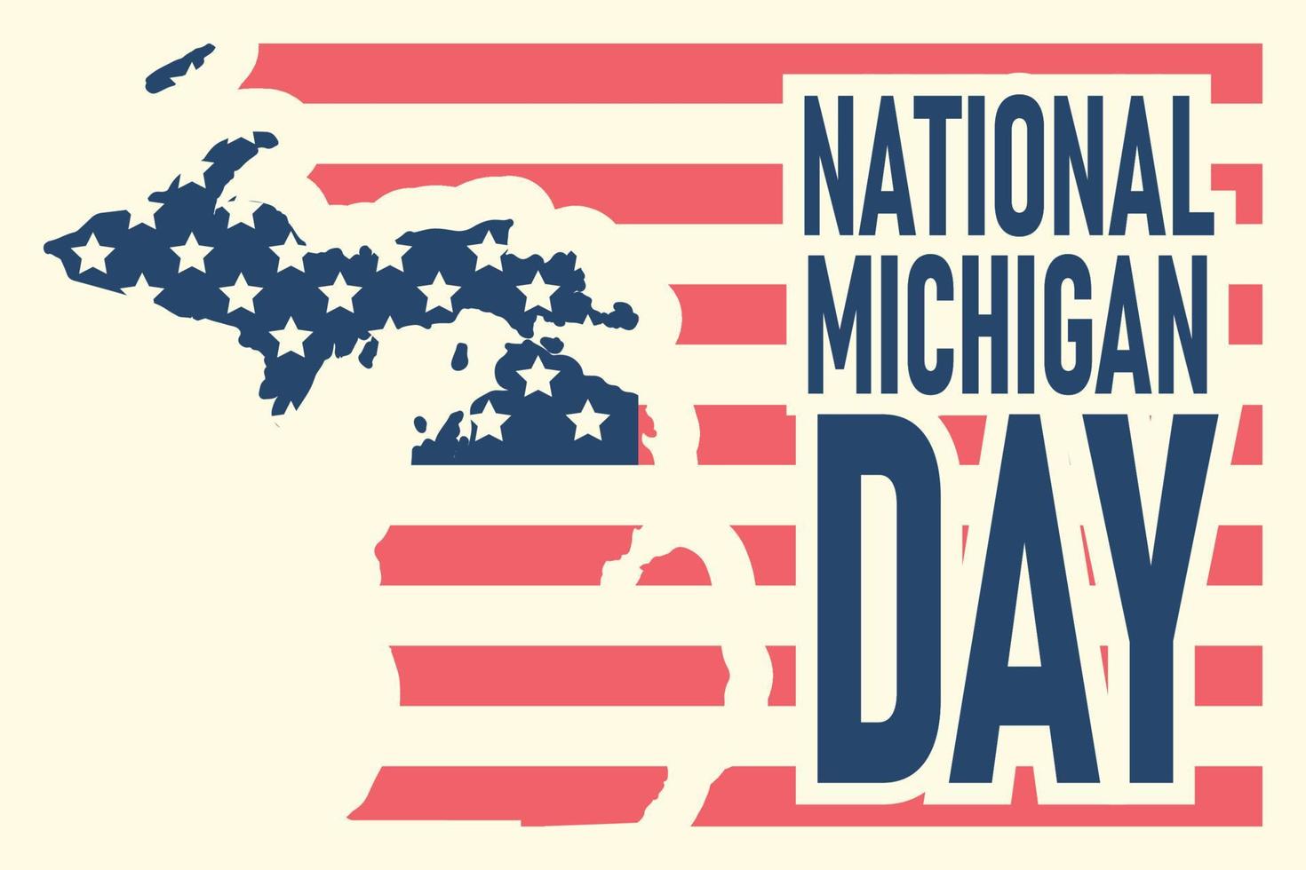 National Michigan Day background. vector