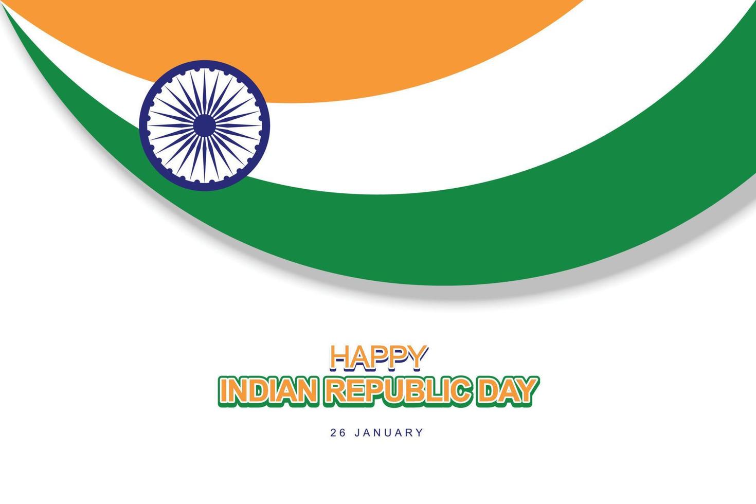 Indian Republic Day background. vector