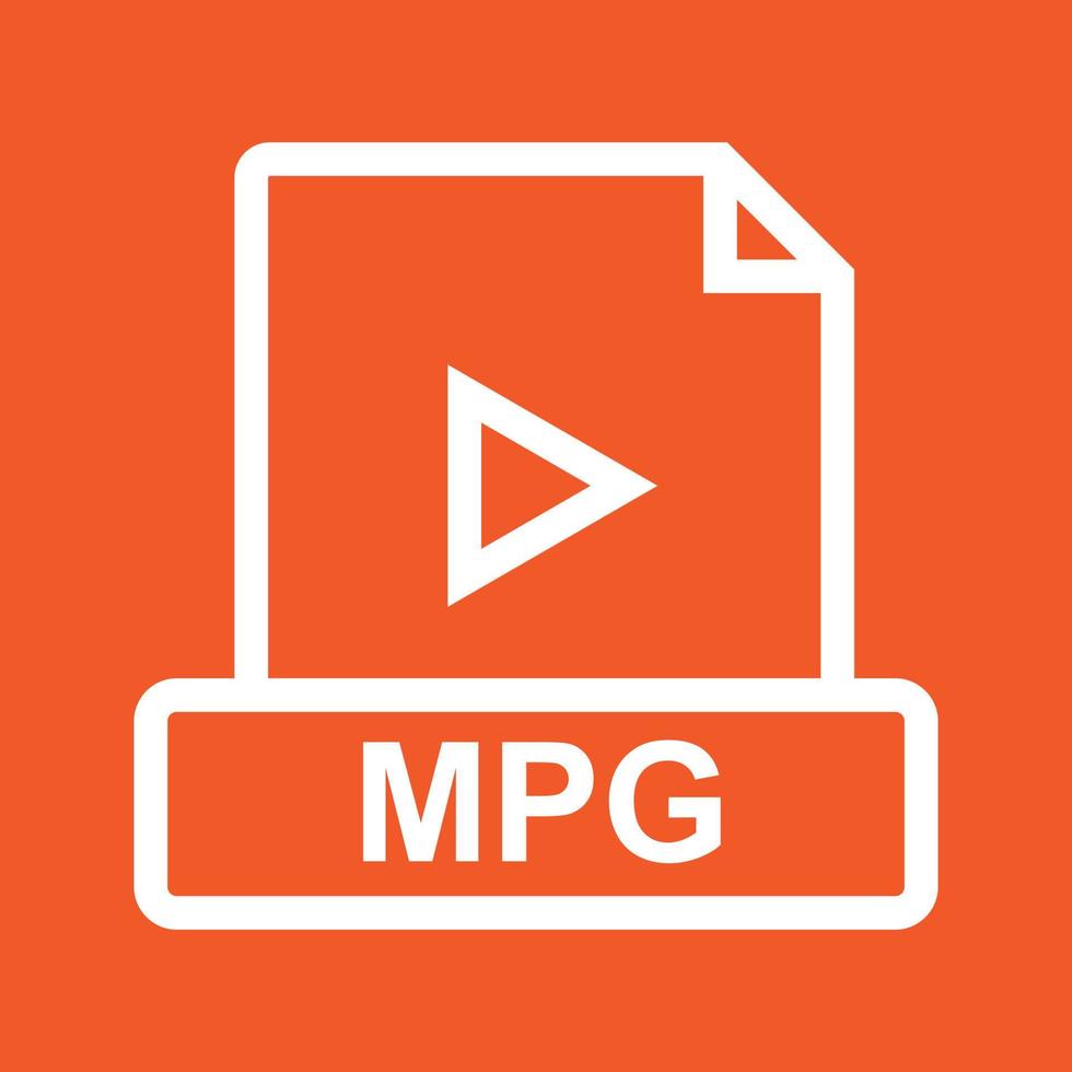 MPG Line Color Background Icon vector