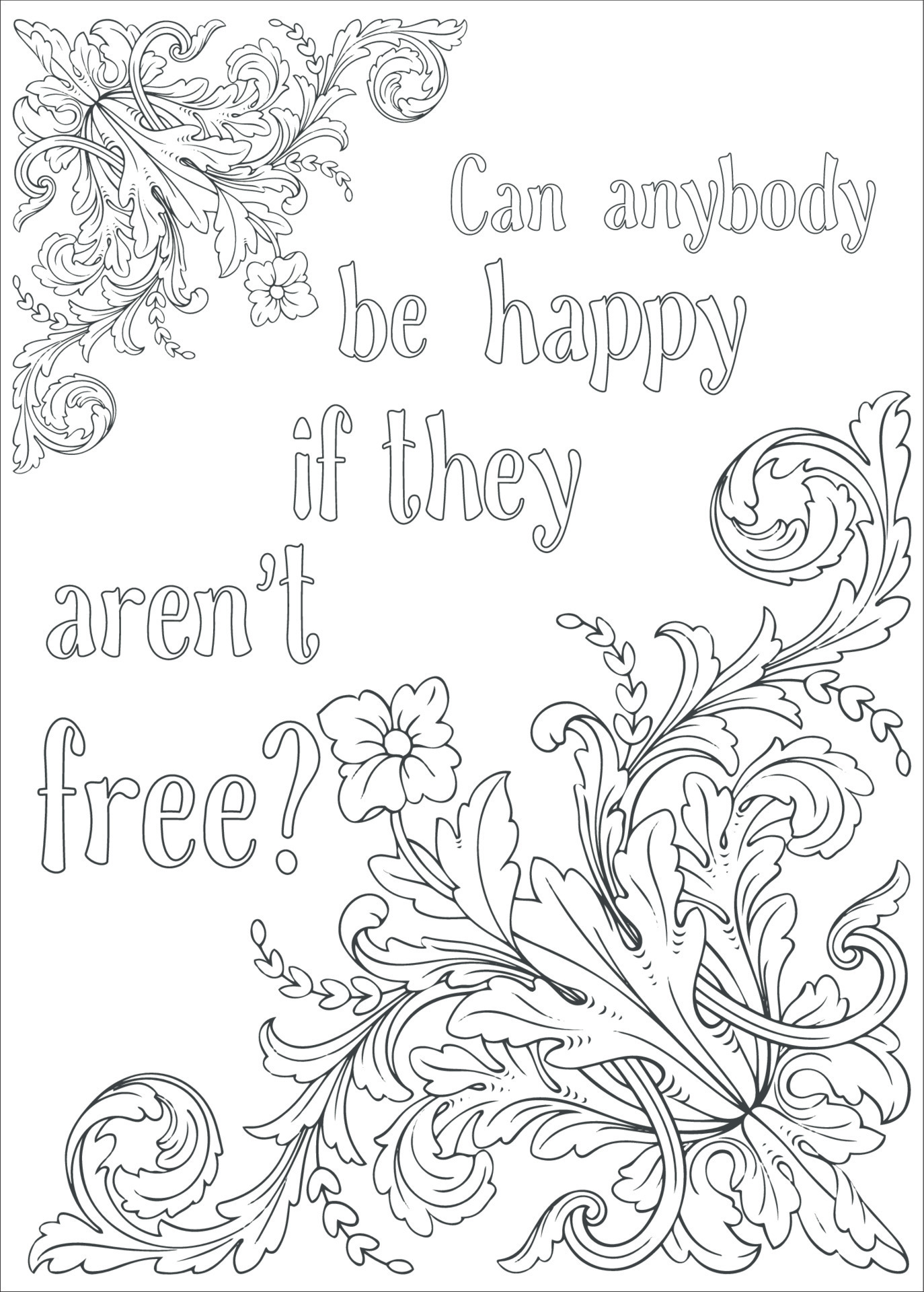Motivational Quotes Coloring Page 16668403