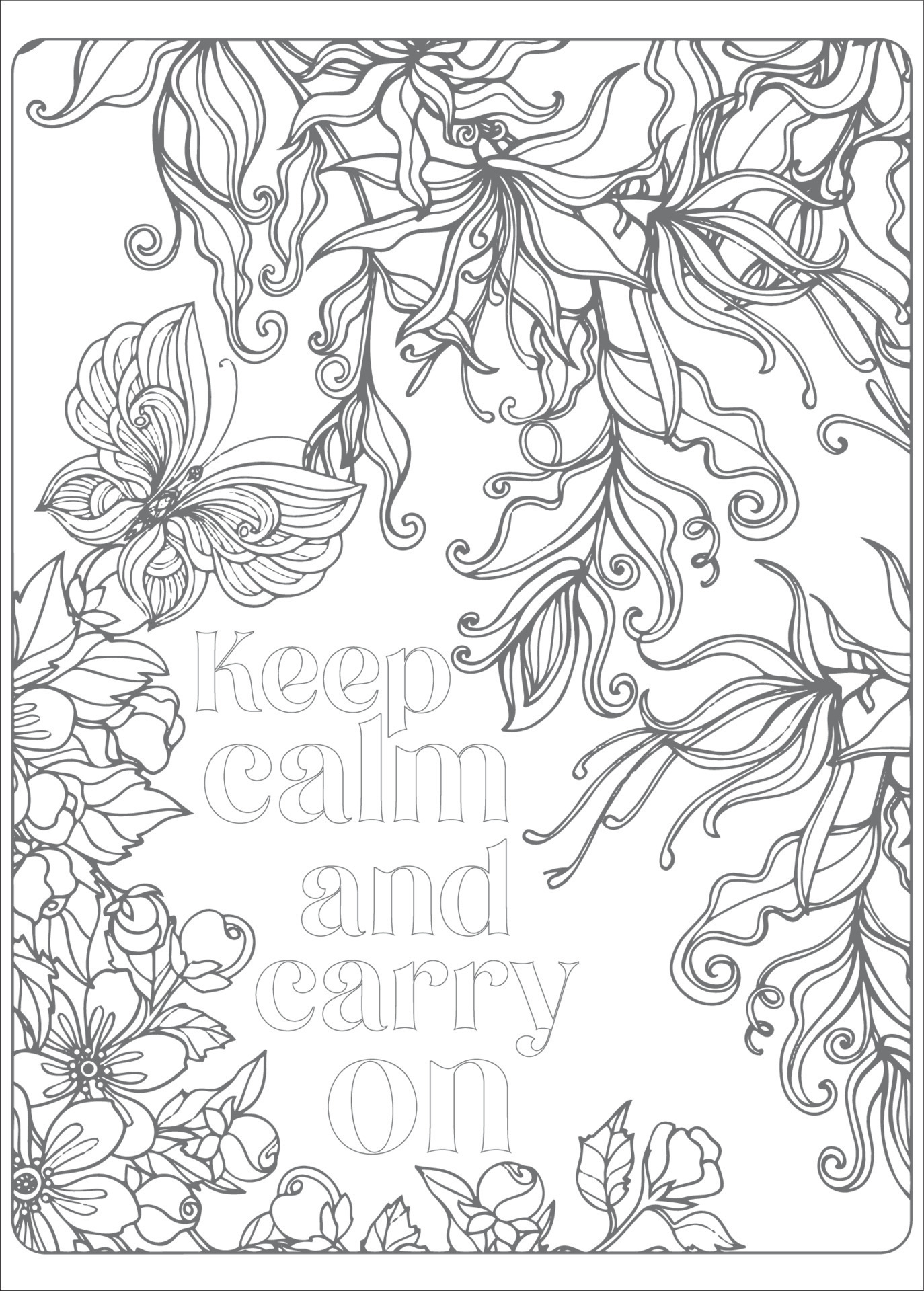 Motivational Quotes Coloring Page