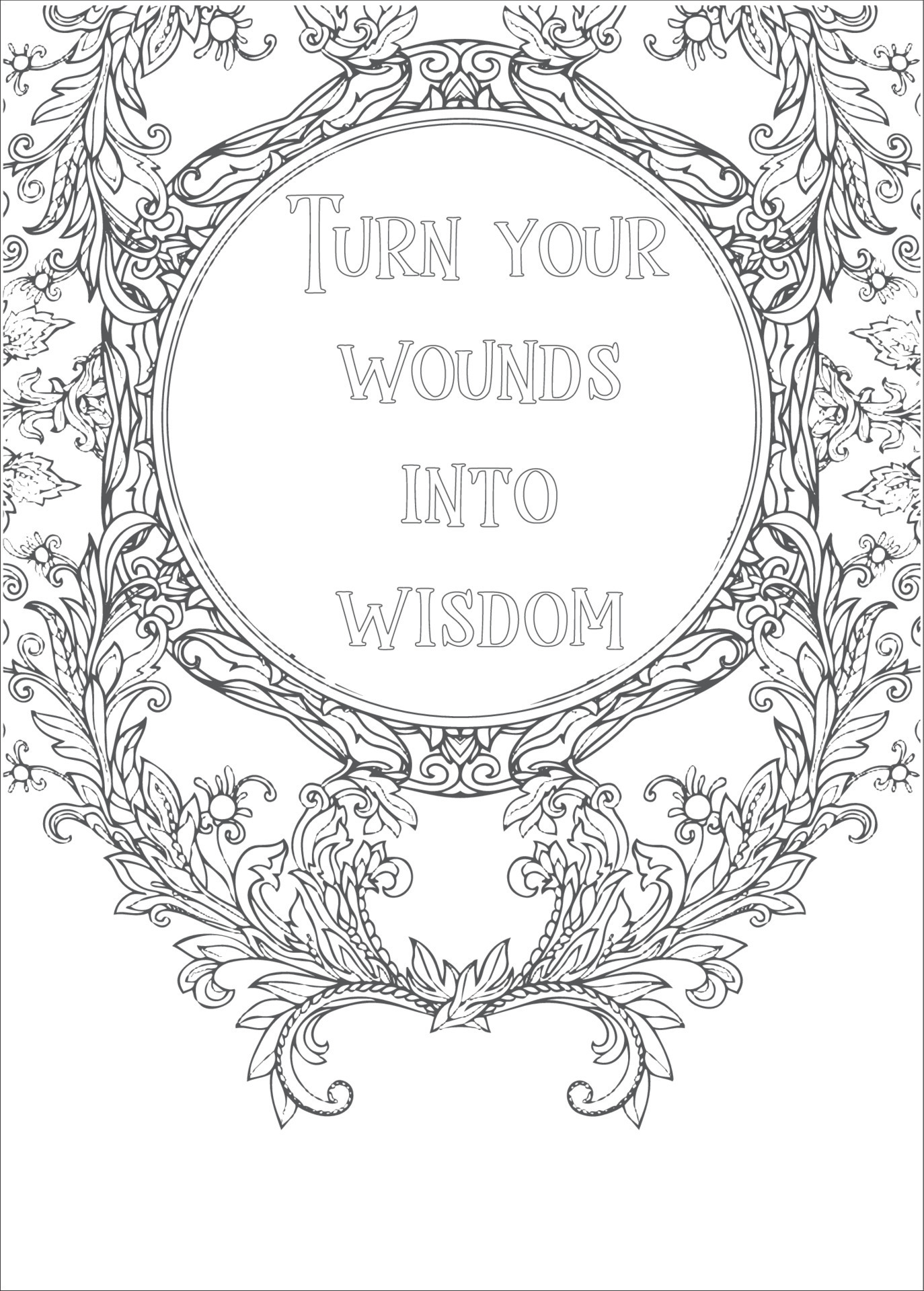 Motivational Quotes Coloring Page 16668406 Vector Art at Vecteezy