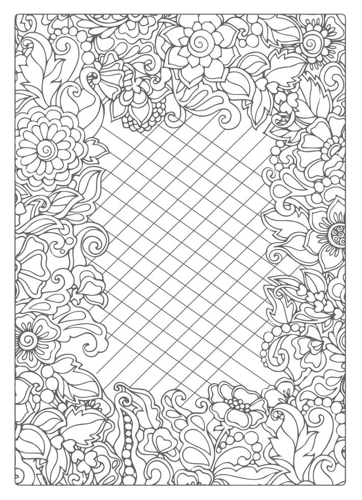 Motivational Quotes Coloring Page vector