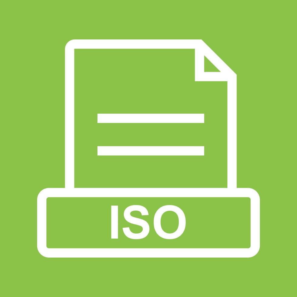 ISO Line Color Background Icon vector