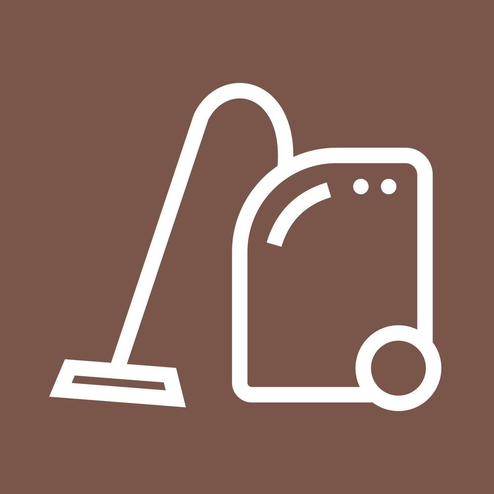 Vaccum Cleaner Line Color Background Icon vector