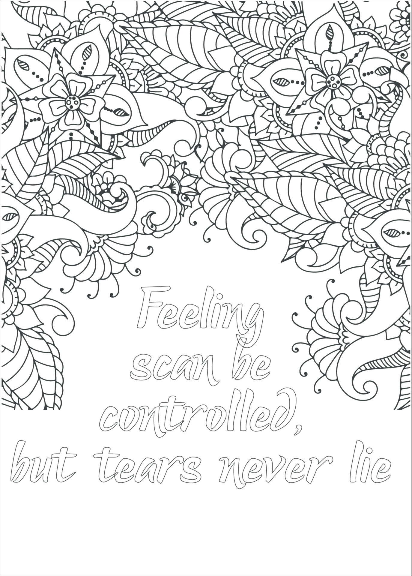 Motivational Quotes Coloring Page 16668529 Vector Art at Vecteezy