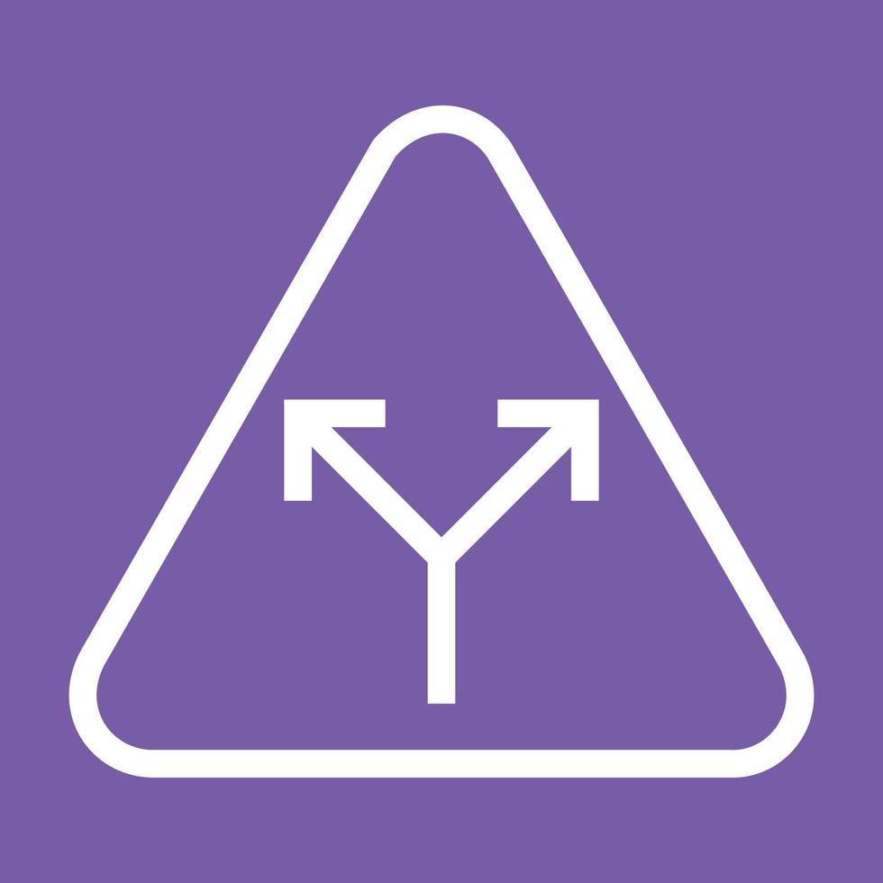 Y - Intersection Line Color Background Icon vector