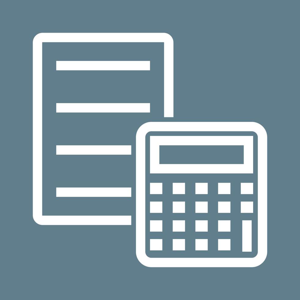 Documented Calculation Line Color Background Icon vector