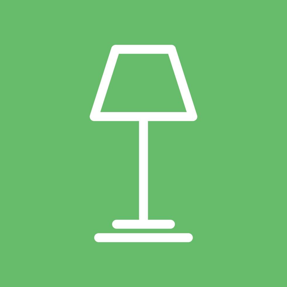Lamp Line Color Background Icon vector