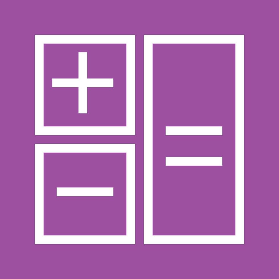 Calculation Line Color Background Icon vector